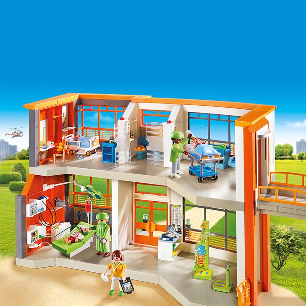 Set de constructie Playmobil City Life - Spital de copii echipat (6657)