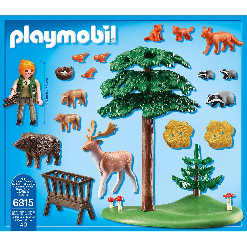 Set de constructie Playmobil Country - Teren impadurit si animale (6815)