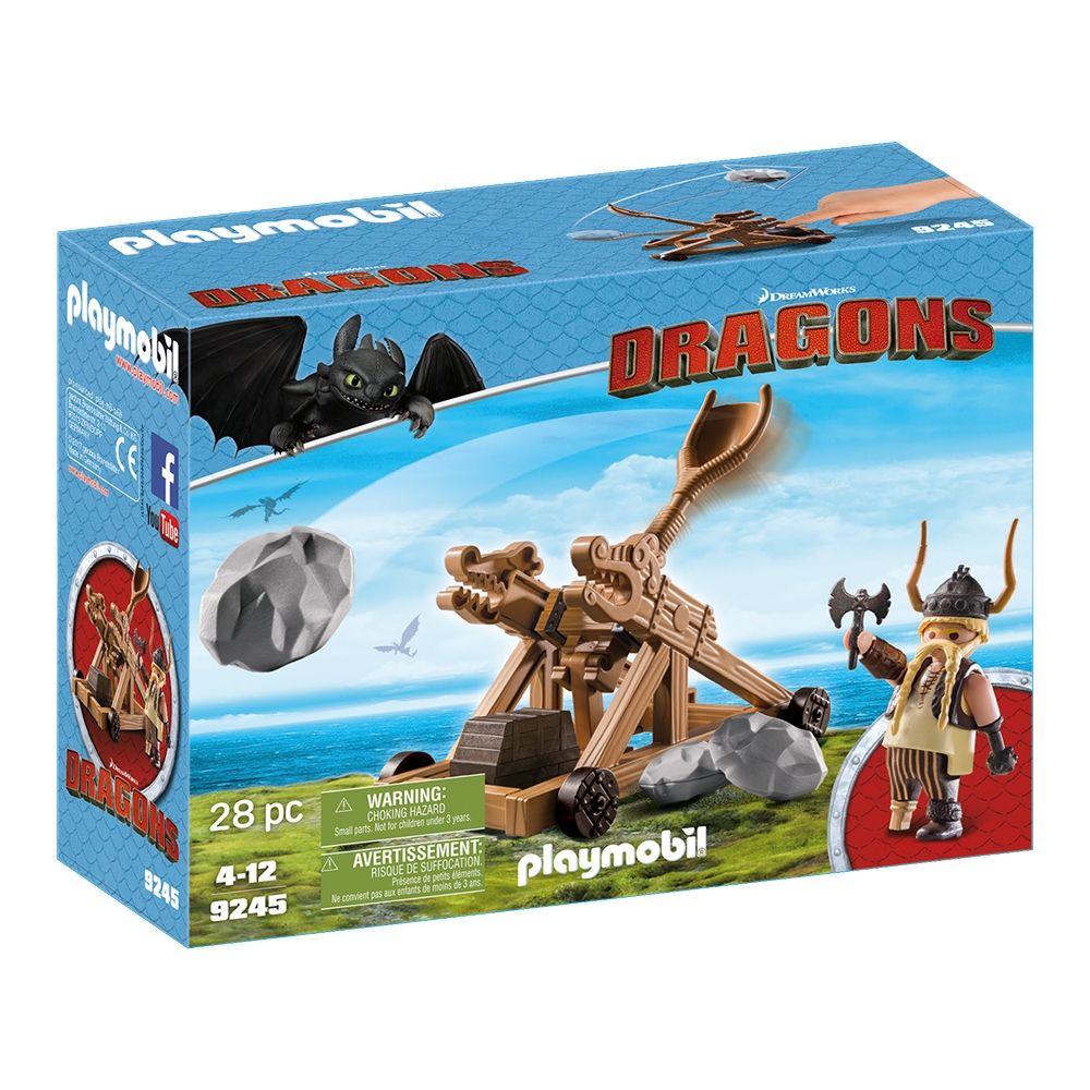 Set de constructie Playmobil Dragons - Gobber cu catapulta (9245)