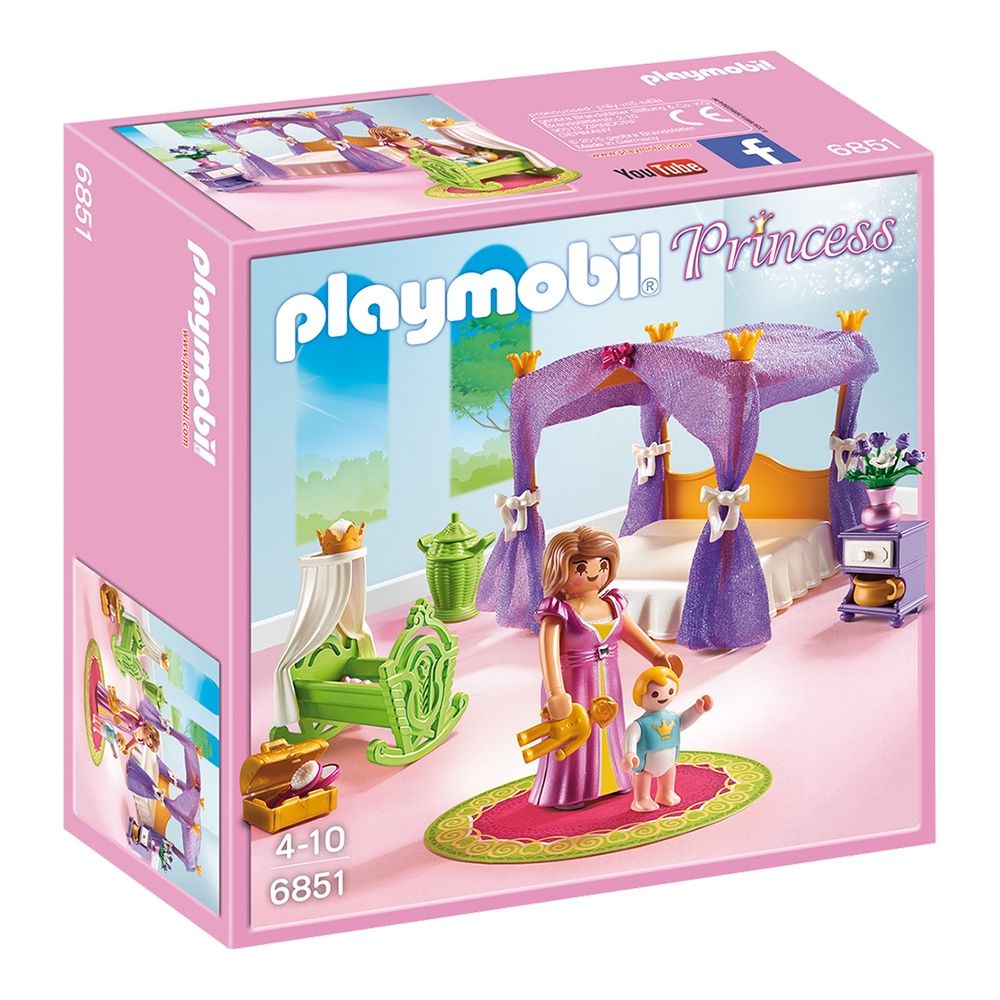 Set de constructie Playmobil Princess - Camera printesei cu leagan (6851)