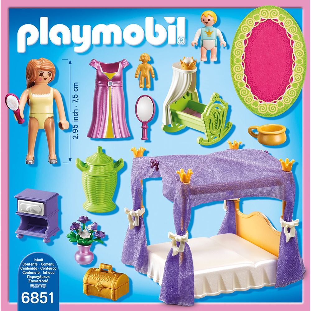Set de constructie Playmobil Princess - Camera printesei cu leagan (6851)