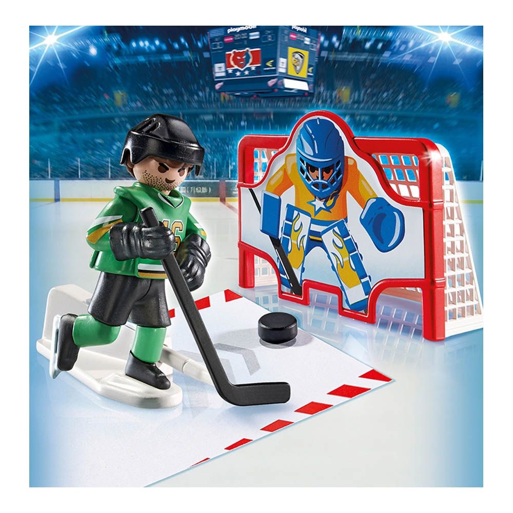 Set de constructie Playmobil Sports & Actions - Poarta de hochei (6192)
