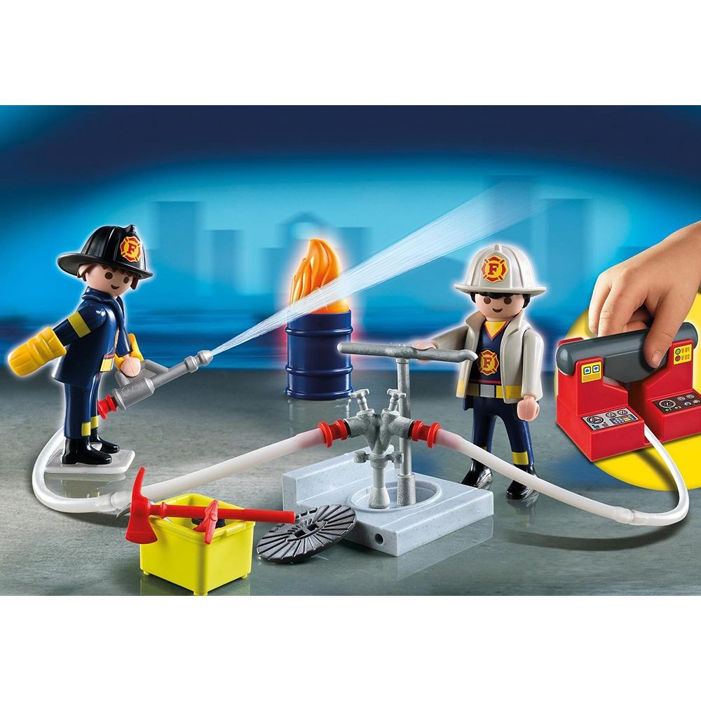 Set de constructie portabil Playmobil City Action - Operatiunea de salvare (5651) 