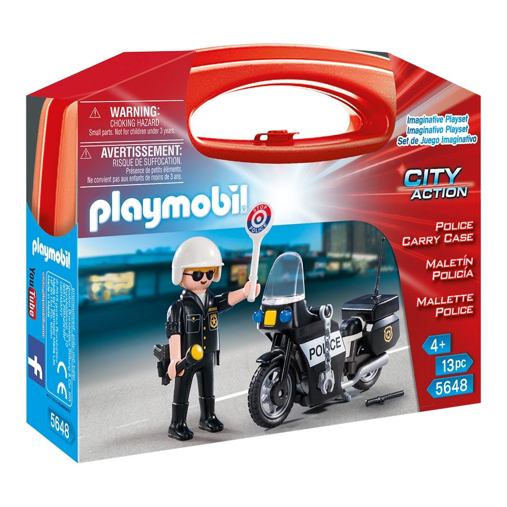 Set de constructie portabil Playmobil City Action - Politie (5648)