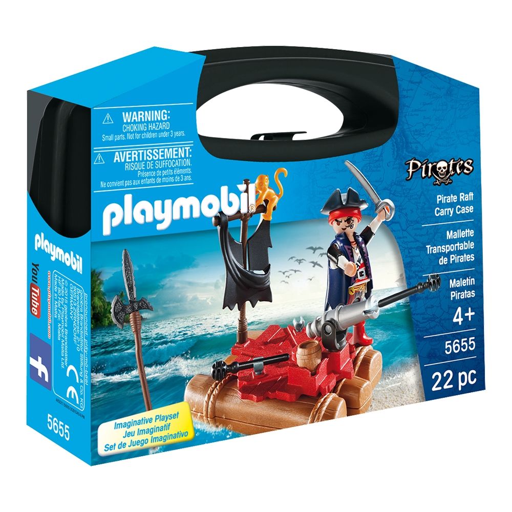 Set de constructie portabil Playmobil Pirates - Pluta Piratilor (5655)
