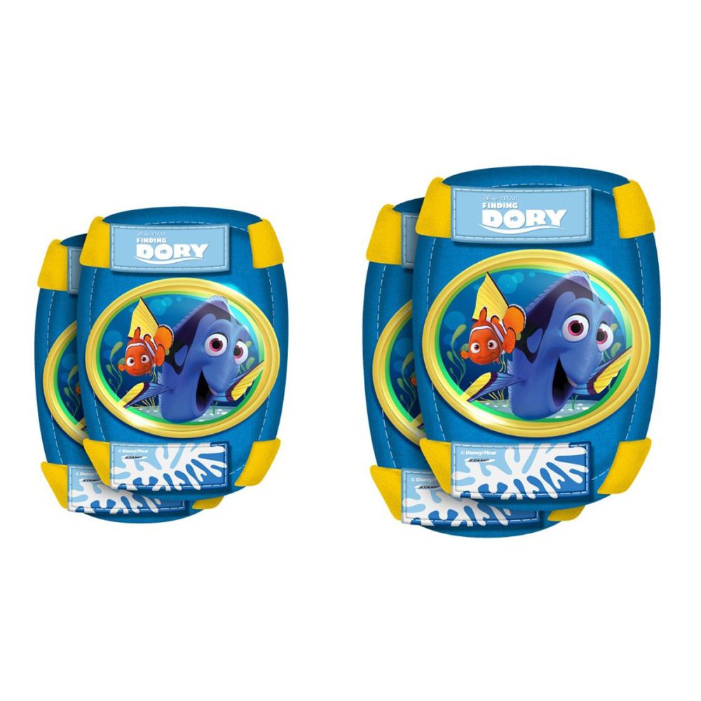 Set de protectie si role cu 4 roti Stamp Finding Dory, Marime 23-27