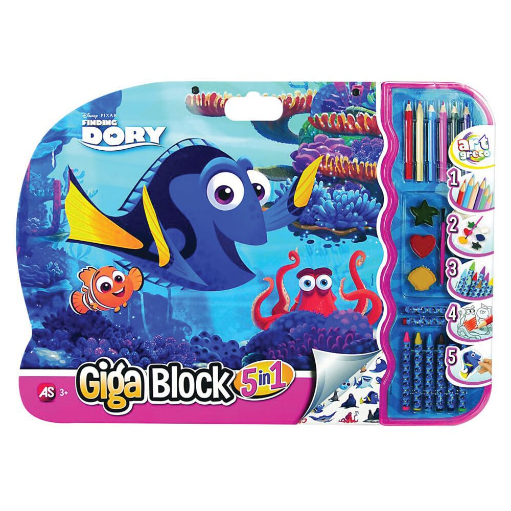 Set desen cu accesorii 5 in 1 Finding Dory