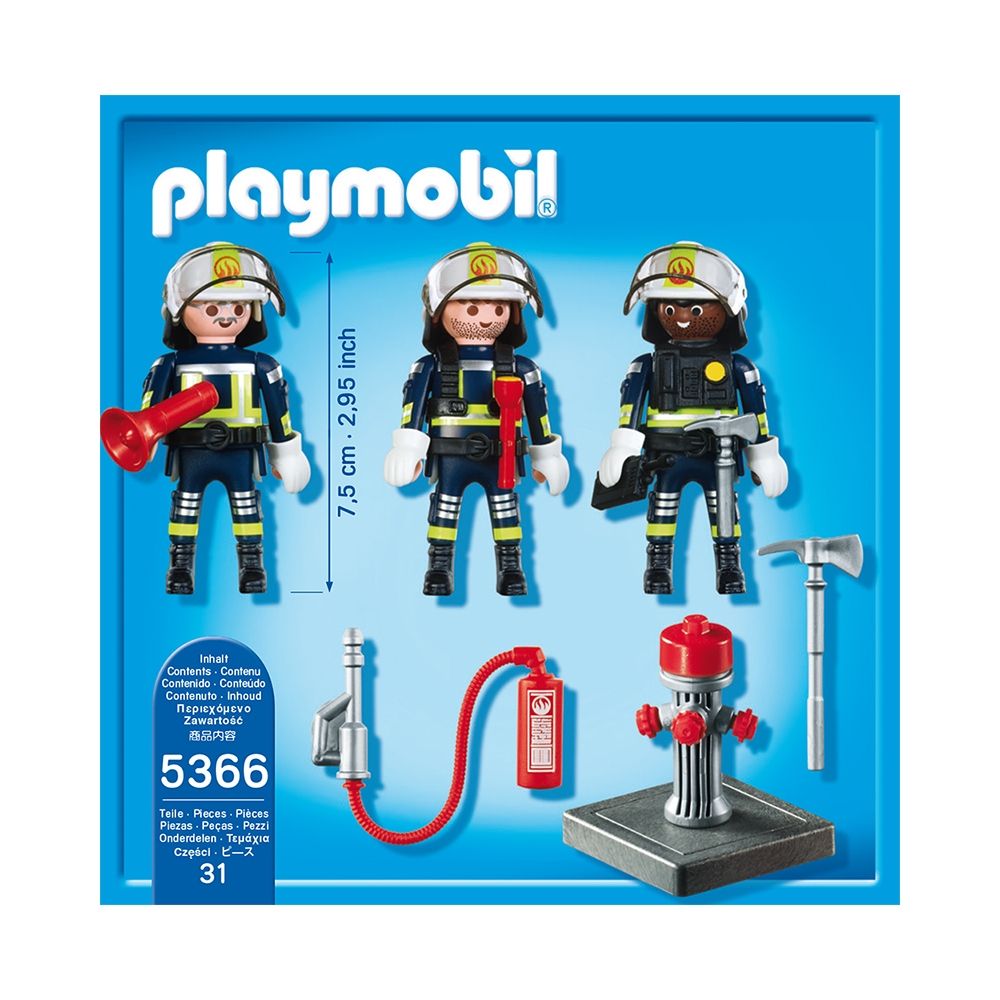 Set figurine Playmobil City Action - Echipa de pompieri (5366)