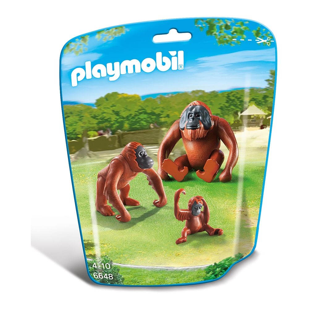 Set figurine Playmobil City Life - Familie de urangutani (6648)