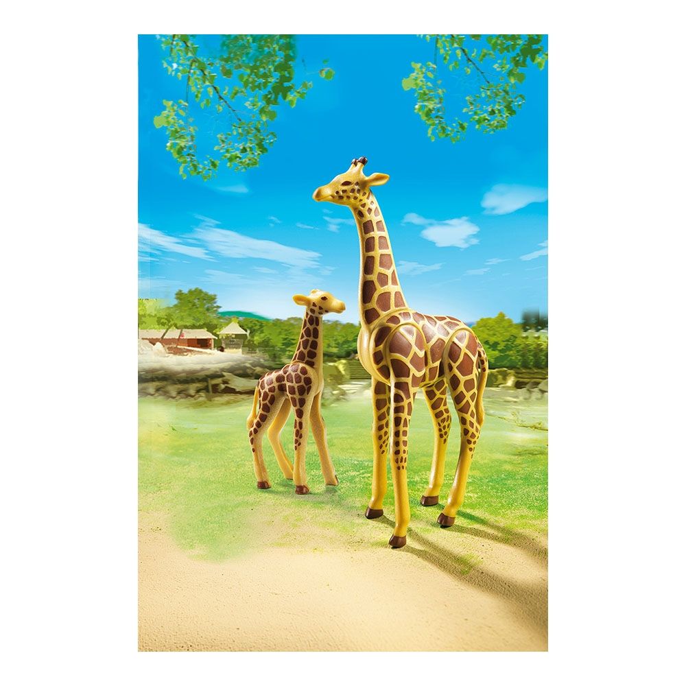 Set figurine Playmobil City Life - Girafa cu pui (6640)