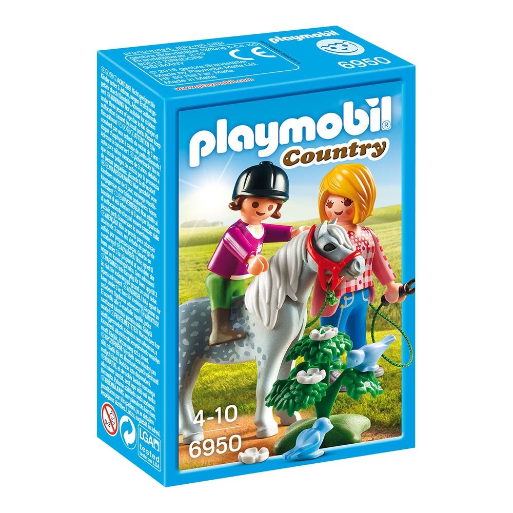 Set figurine Playmobil Country - Plimbare cu poneiul (6950)