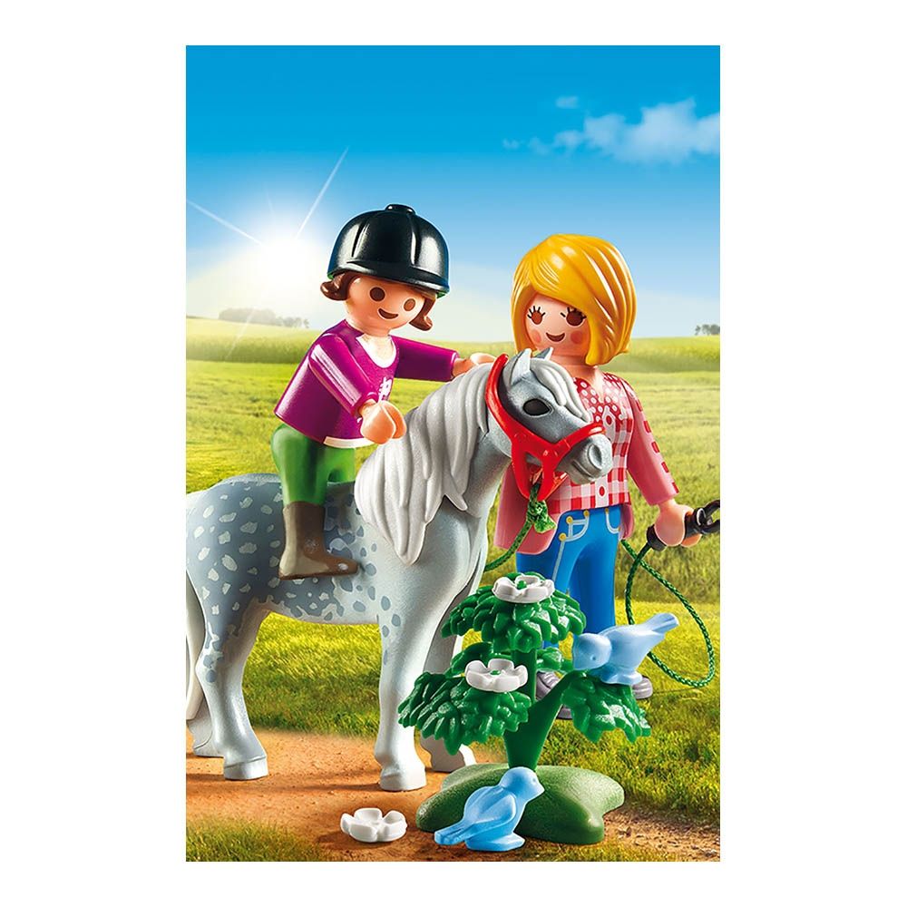 Set figurine Playmobil Country - Plimbare cu poneiul (6950)