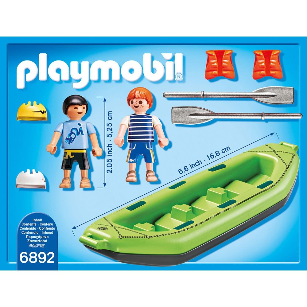 Set figurine Playmobil Family Fun - Barcuta pentru rau (6892)
