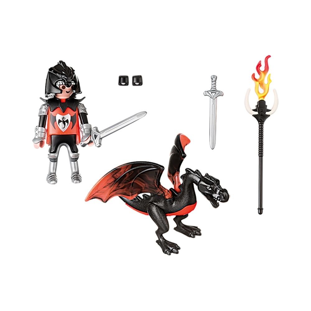Set figurine Playmobil Special Plus - Cavaler cu dragon (4793)