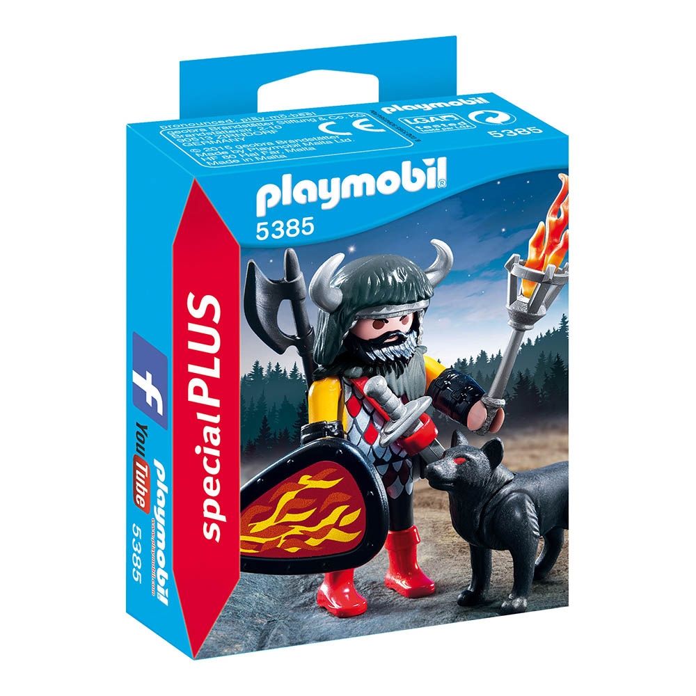 Set figurine Playmobil Special Plus - Razboinicul lup (5385)