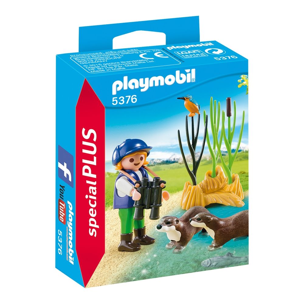 Set figurine Playmobil Special Plus - Tanara Exploratoare cu Vidre (5376)