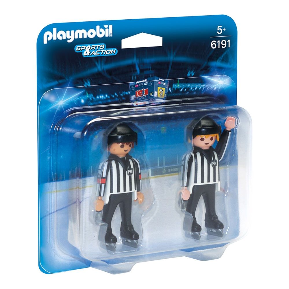 Set figurine Playmobil Sports & Action - Echipa de arbitraj la hochei (6191)