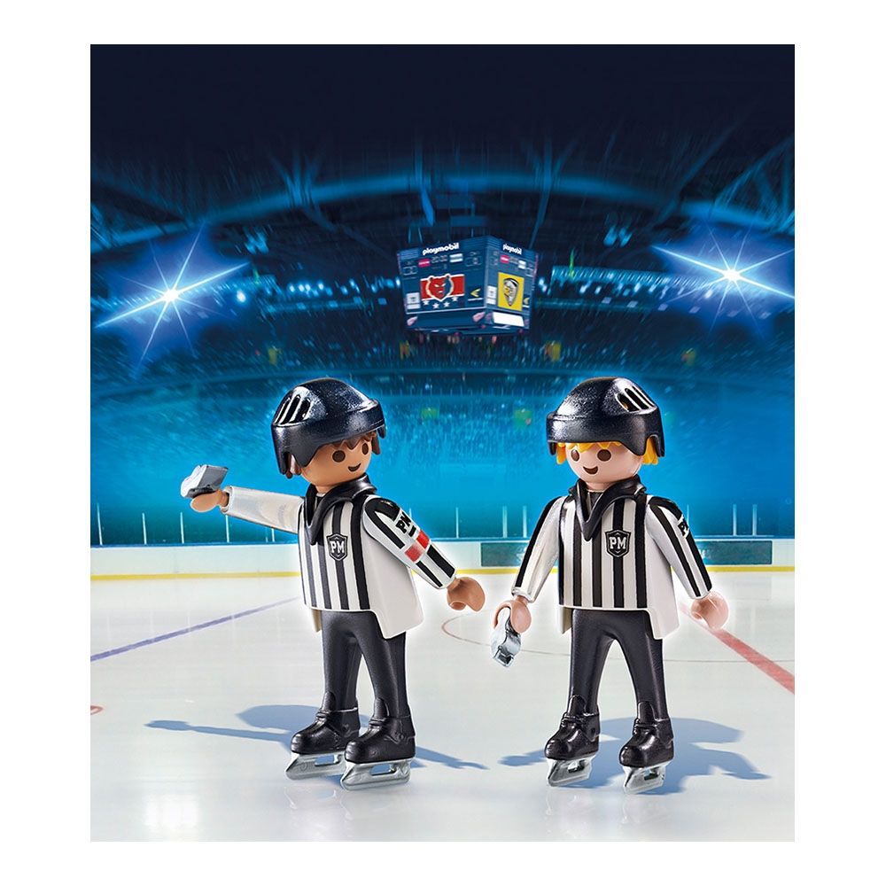 Set figurine Playmobil Sports & Action - Echipa de arbitraj la hochei (6191)