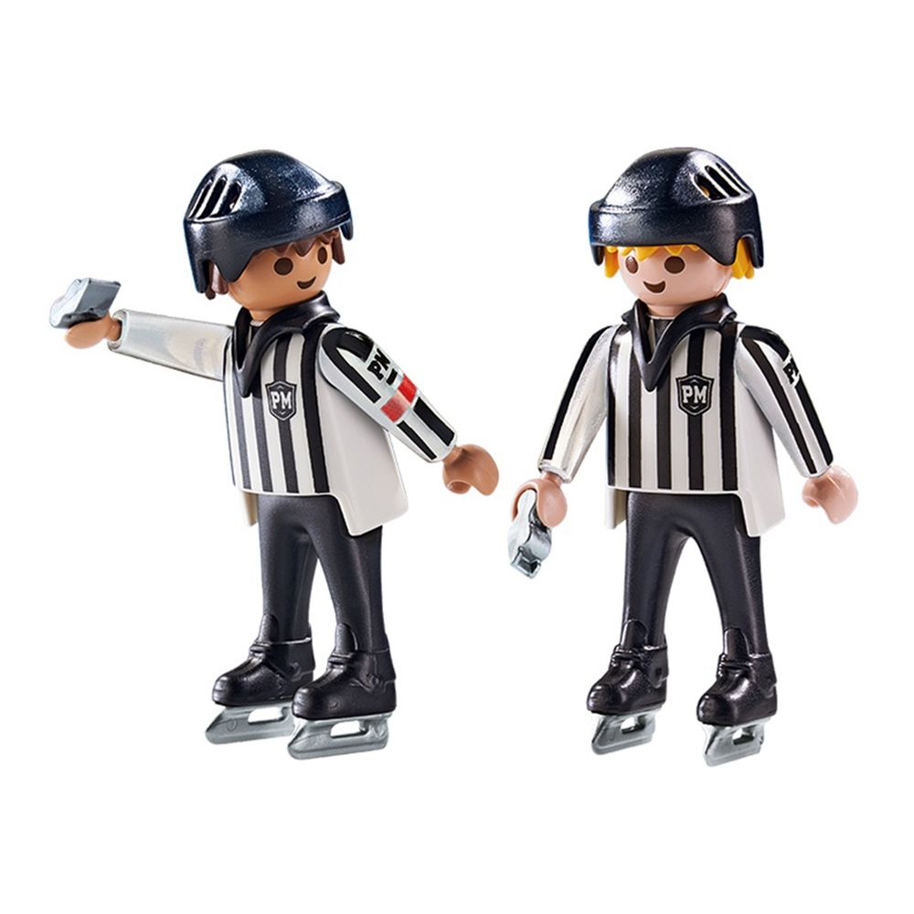 Set figurine Playmobil Sports & Action - Echipa de arbitraj la hochei (6191)