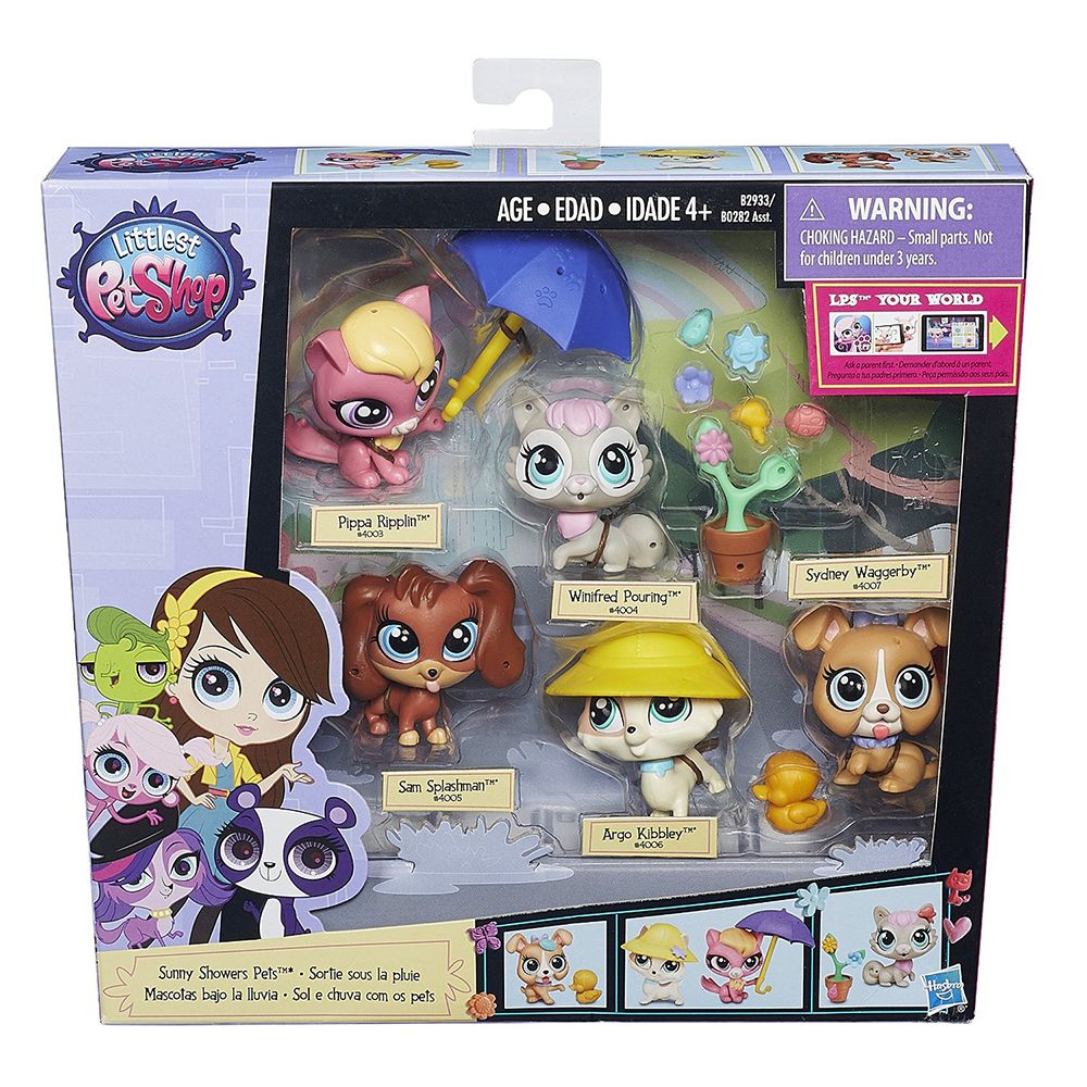 Littlest Pet Shop - Set Multi Pet Ploaie de caini si pisici