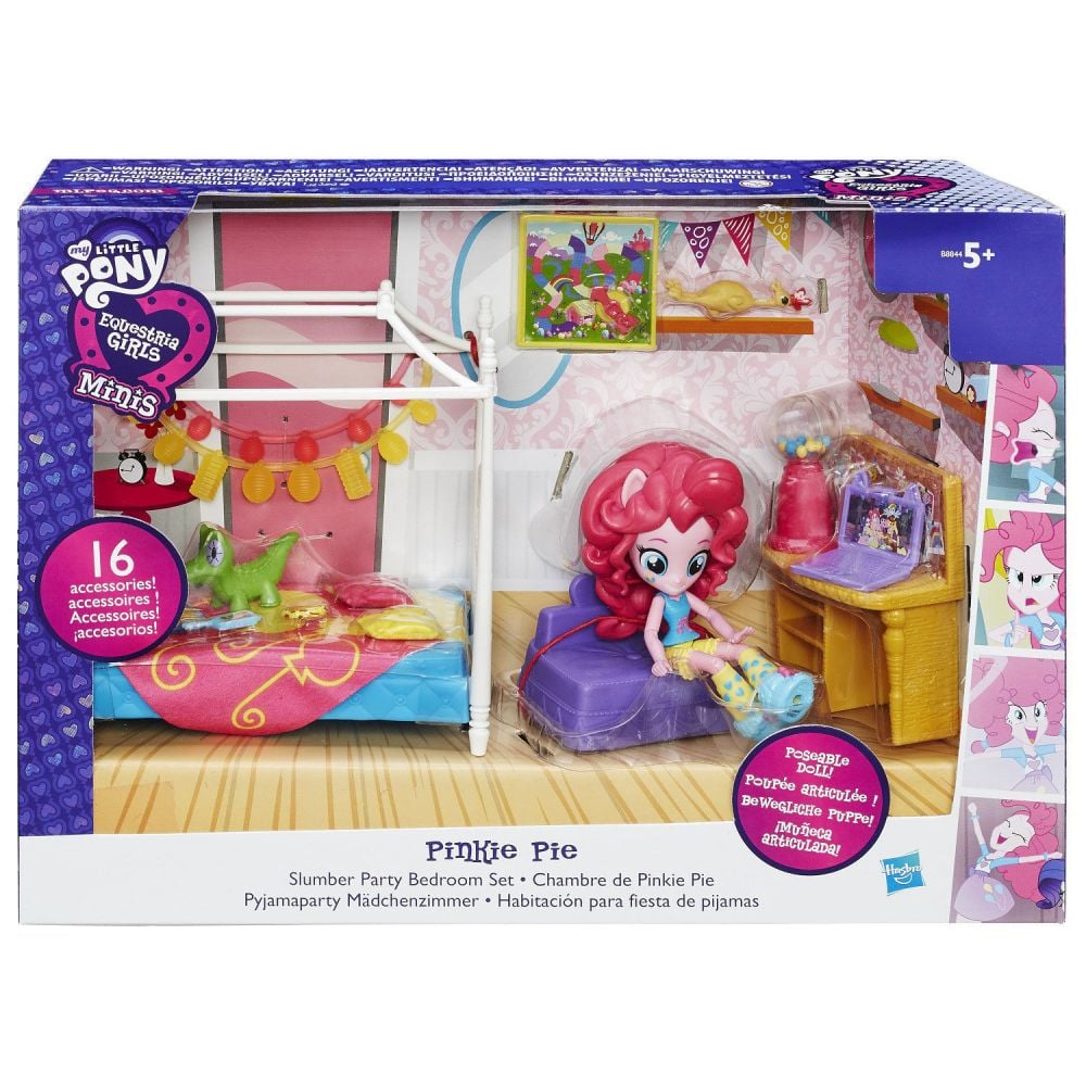 Set My Little Pony Equestria Girls Minis - Petrecerea in pijamale a lui Pinkie Pie, blue