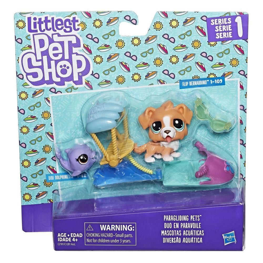 Set tematic cu figurine Littlest Pet Shop - Parasailing cu animale