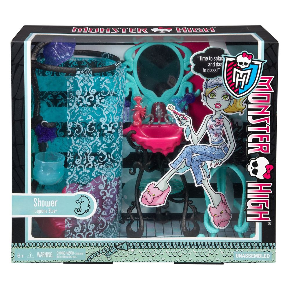 Set tematic Monster High Gama Accesorii - Baia Lagunei Blue