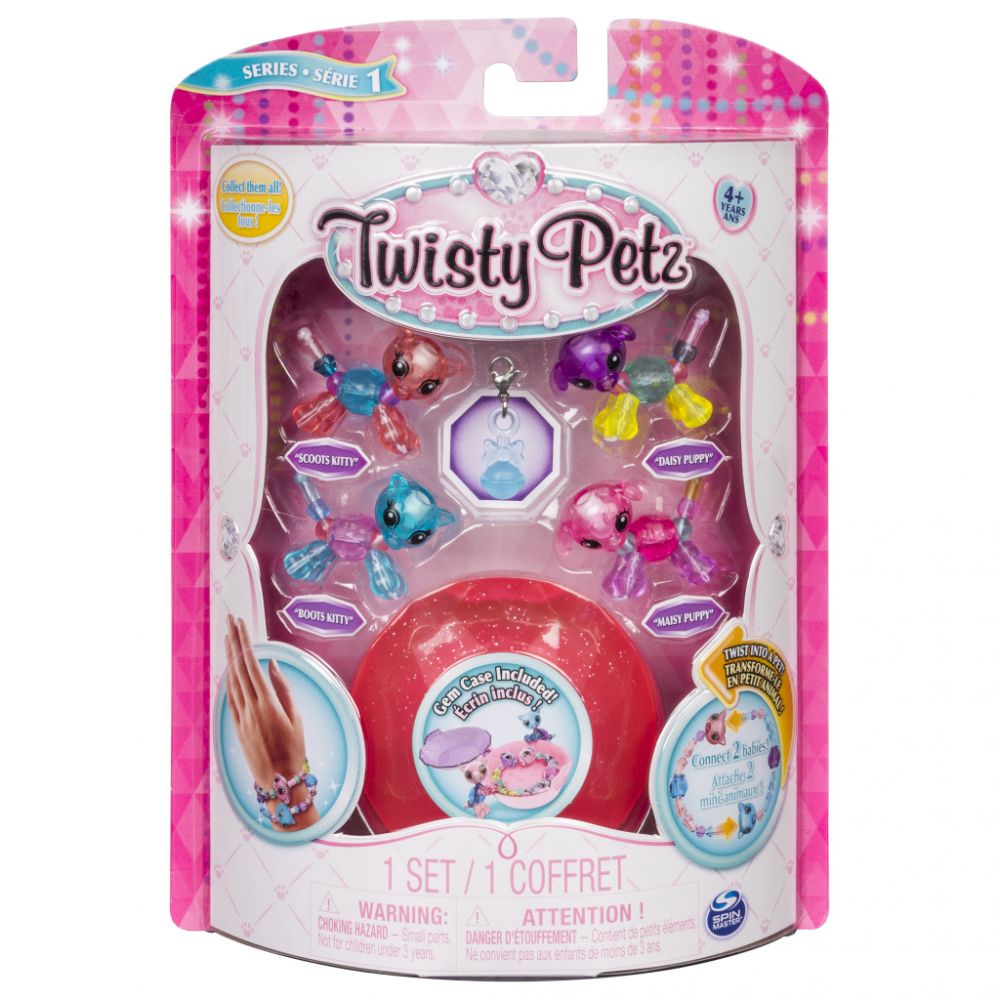 Set 4 bratari Twisty Pets PK 1, 20103015