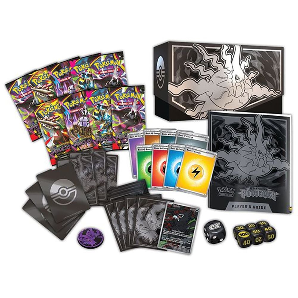Set carti de joc, Pokemon TCG, Mega Evolution, Pitch Black, Elite Trainer Box