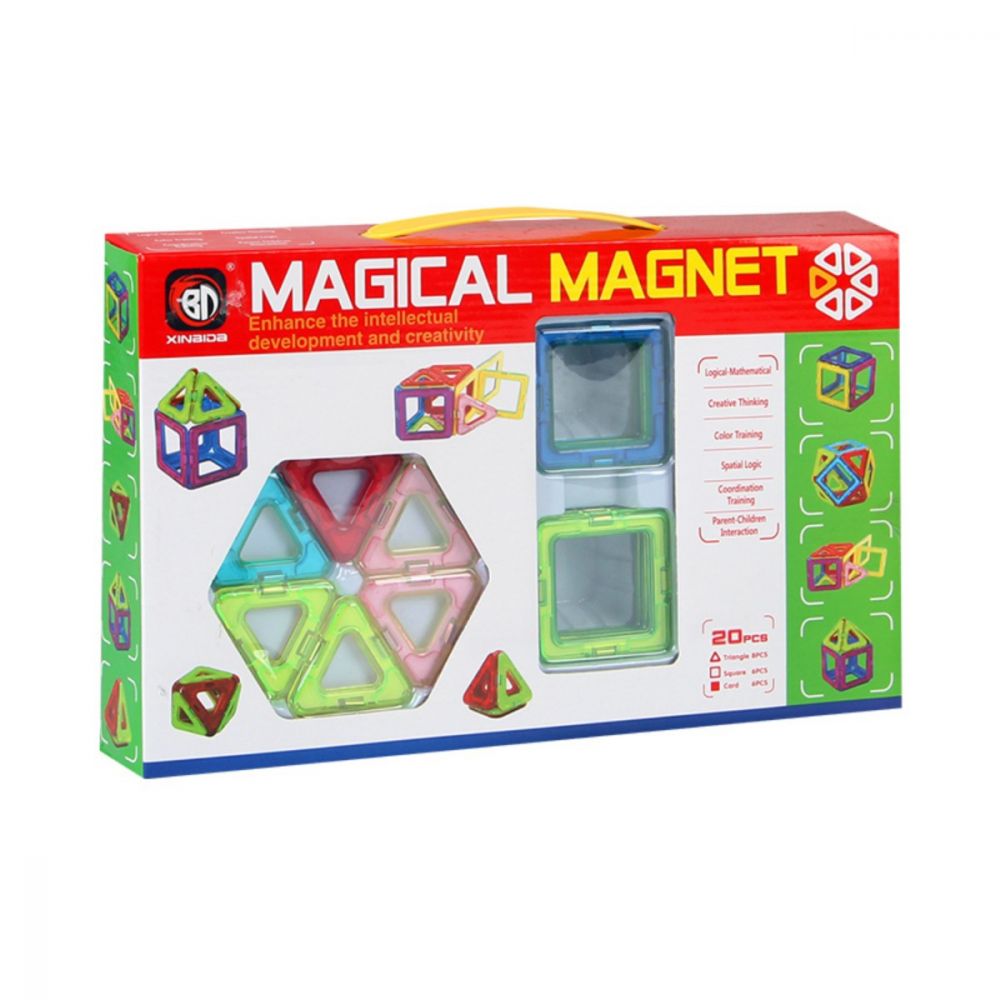 Set de constructie Magical Magnet, 20 piese