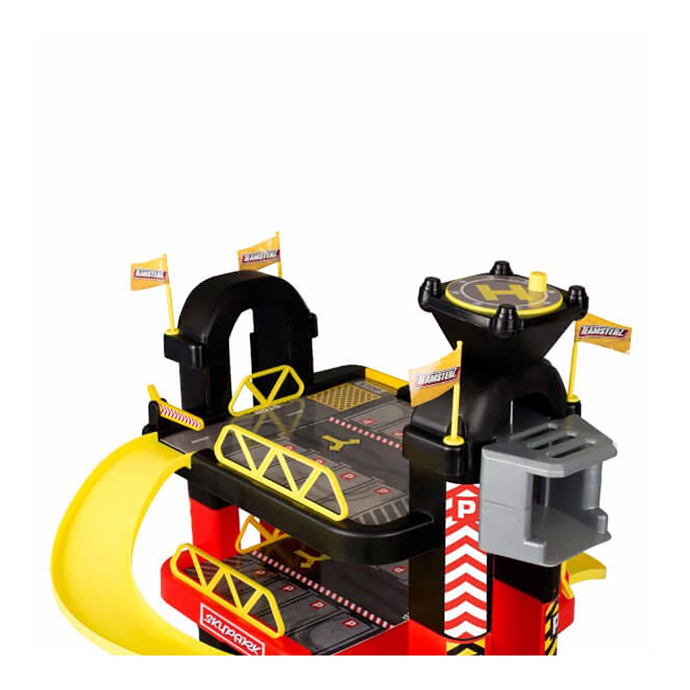 Set de joaca Teamsterz, Metro City, Garaj cu 5 etaje si 5 masinute, 70 cm