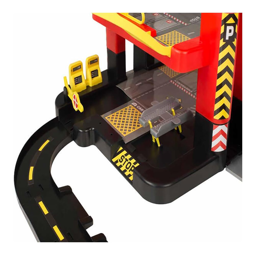 Set de joaca Teamsterz, Metro City, Garaj cu 5 etaje si 5 masinute, 70 cm