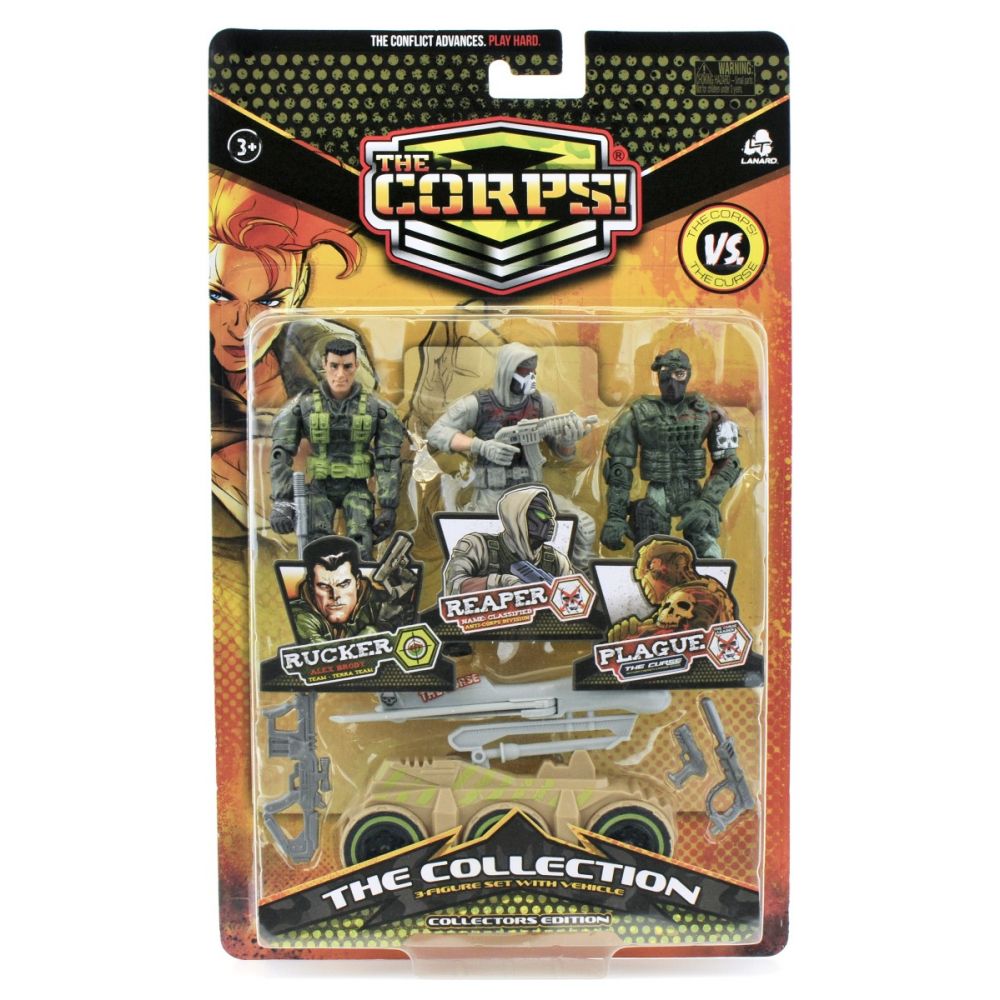 Set figurine actiune cu tanc The Corps The collection
