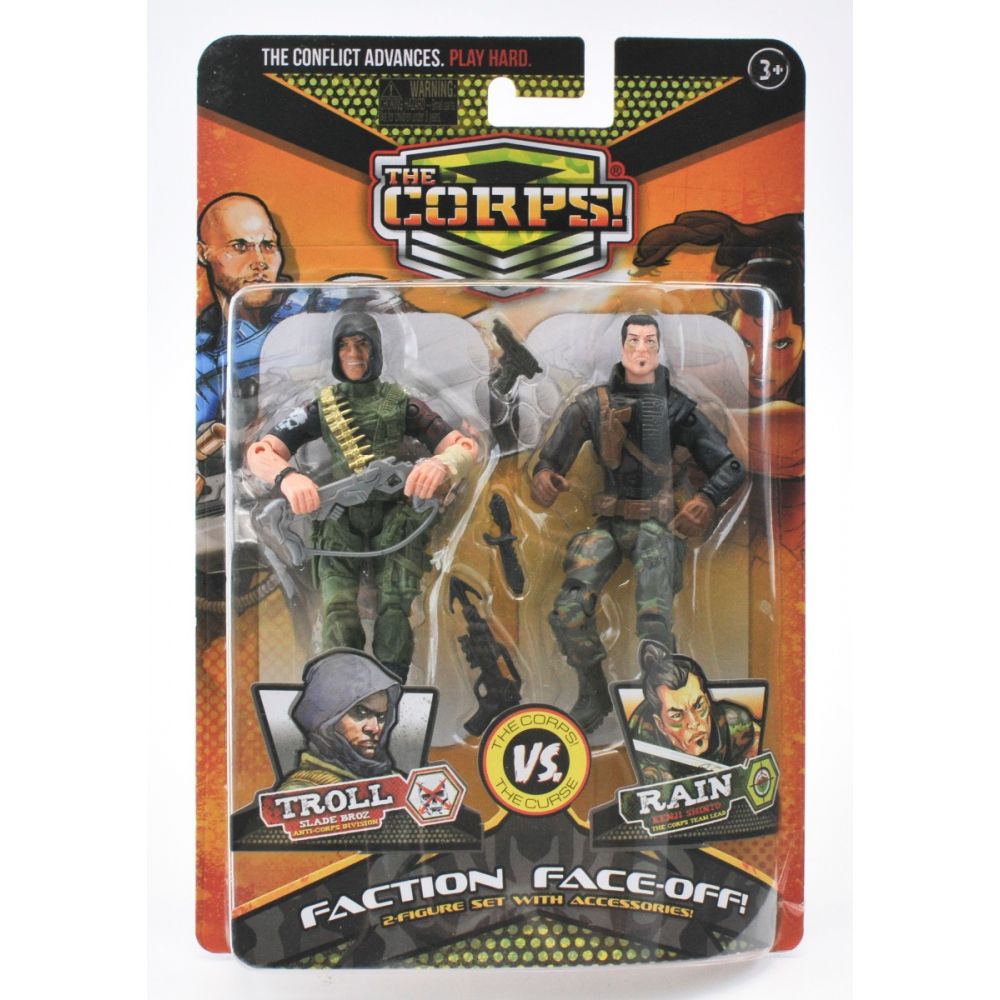 Set figurine actiune The Corps Faction Face Off - Troll vs Rain