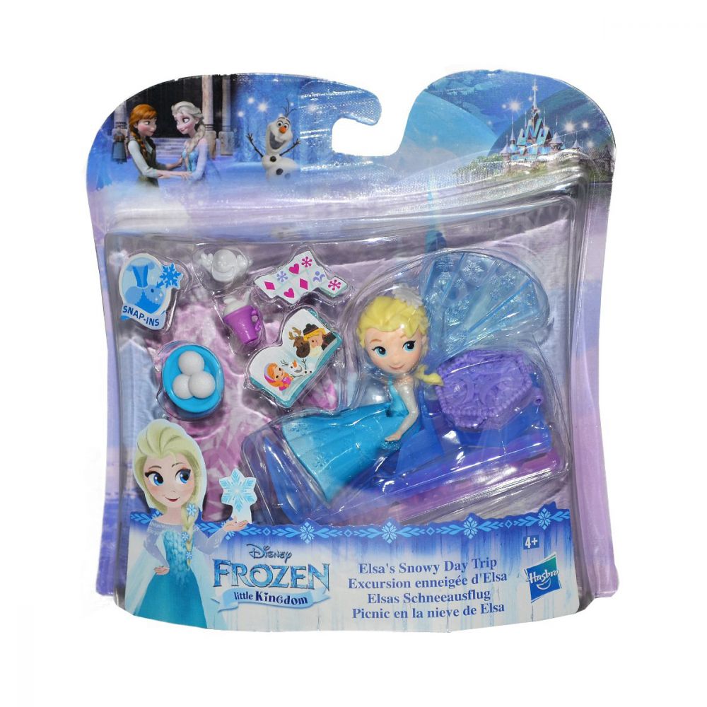 Set figurine Disney Frozen Elsa Little Kingdom - Snowy Day Trip