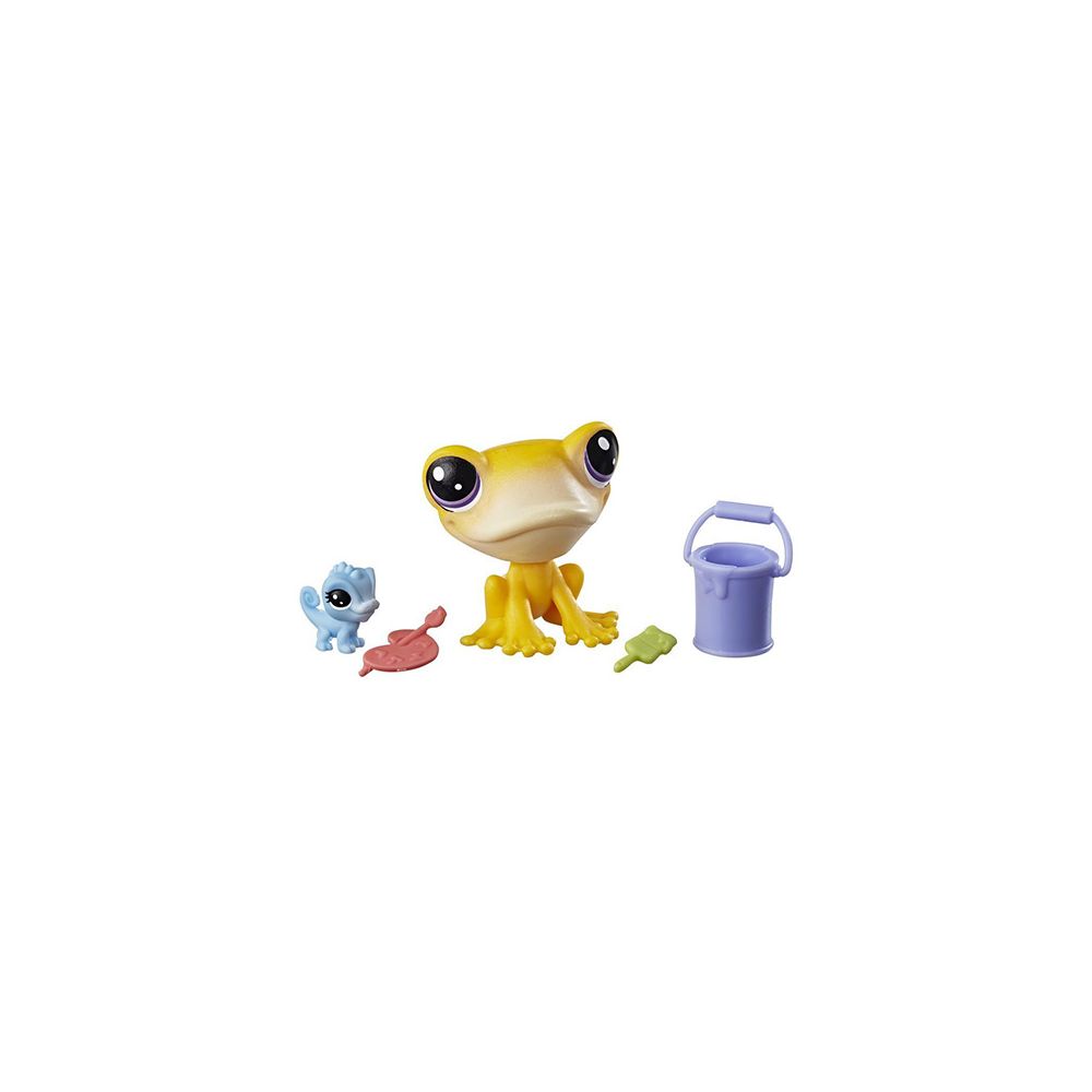 Set figurine Littlest Pet Shop Seria 2 - Iggy Frogstein si Mitzi Mclizard