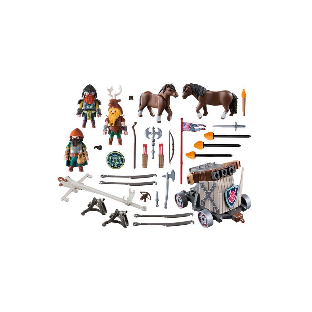 Set figurine Playmobil - Balista Cavalerilor Pitici (9341)