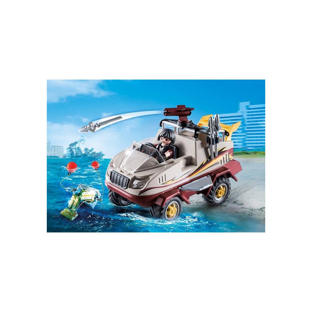 Set figurine Playmobil - Masina de teren amfibie (9364)