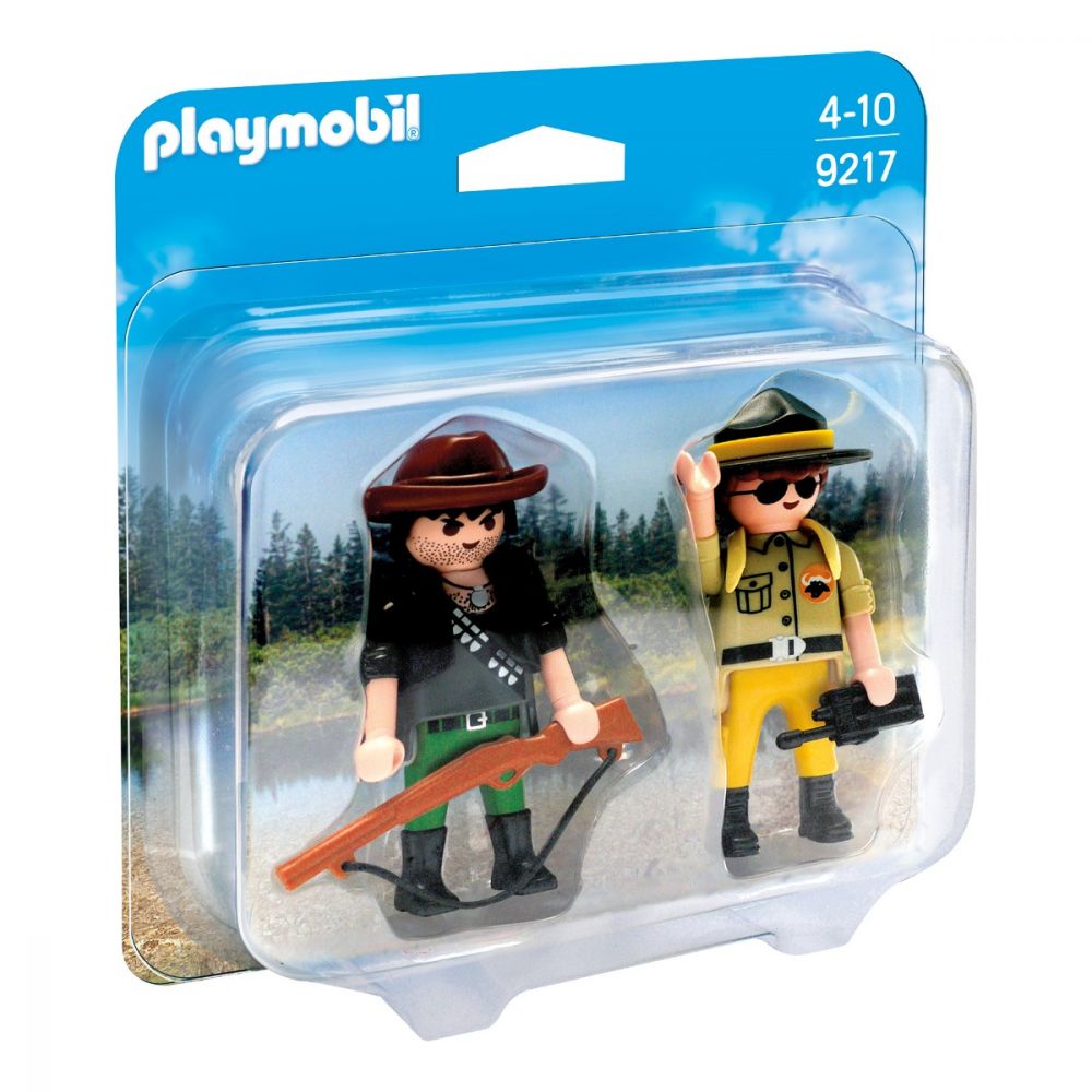 Set figurine Playmobil Wild Life - Padurar si vanator (9217)