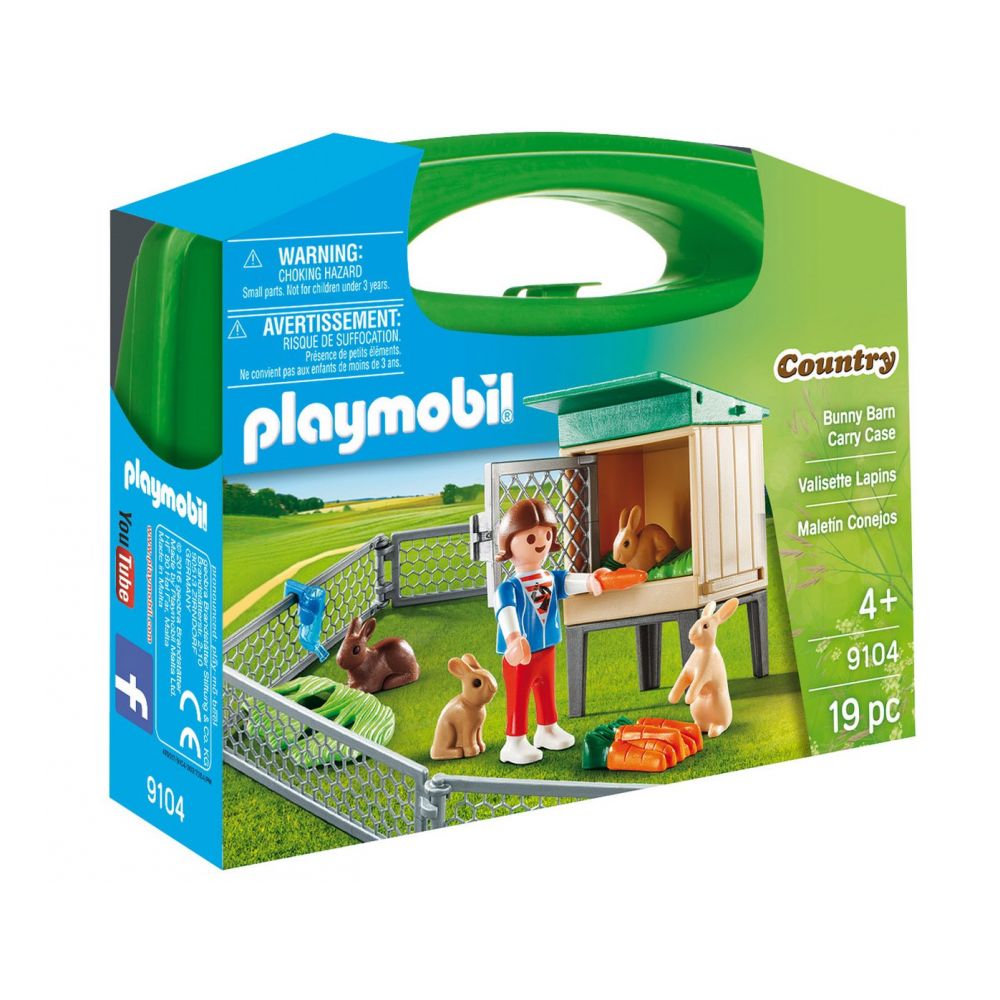 Set portabil Playmobil Country - Ferma iepurarilor (9104)
