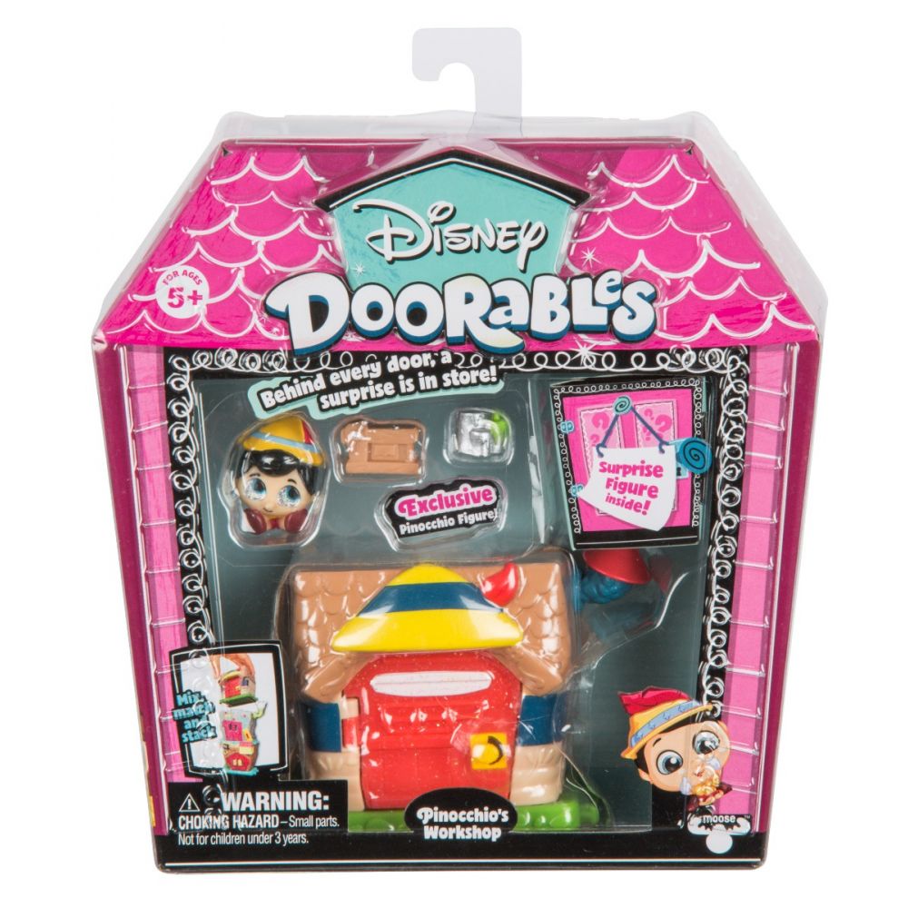 Set tematic de joaca Disney Doorables Pinocchio Workshop 69413
