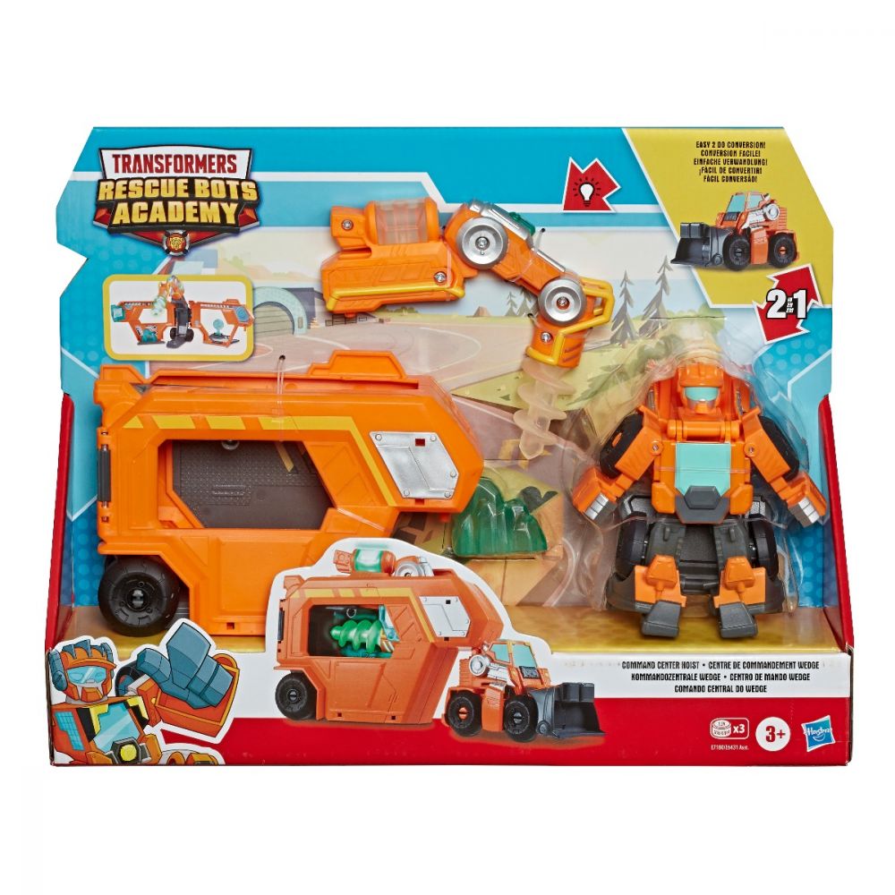 Set Transformers Figurina cu vehicul Rescue Bots Academy, Wedge Rescue Trailer, E7180