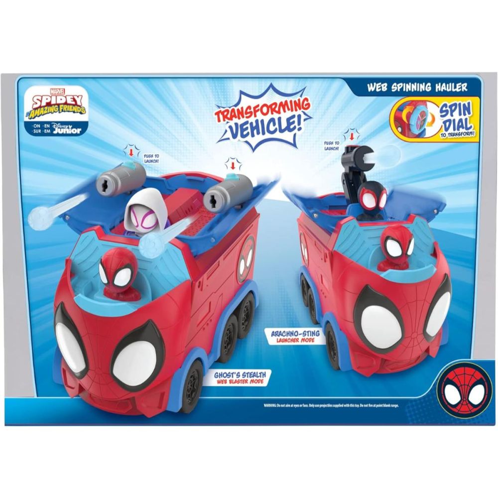 Vehicul transformabil 3in1, Spidey and His Amazing Friends, Web Spinner