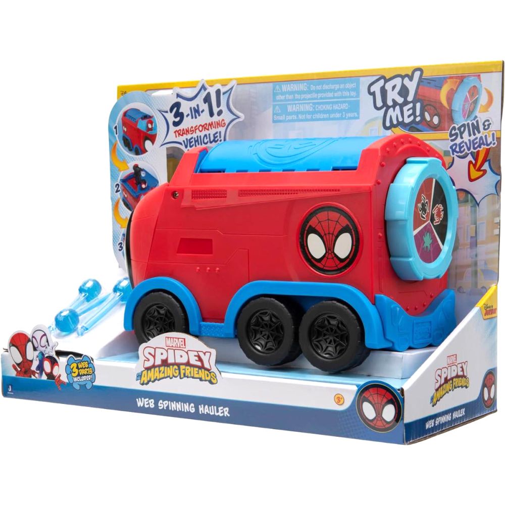 Vehicul transformabil 3in1, Spidey and His Amazing Friends, Web Spinner