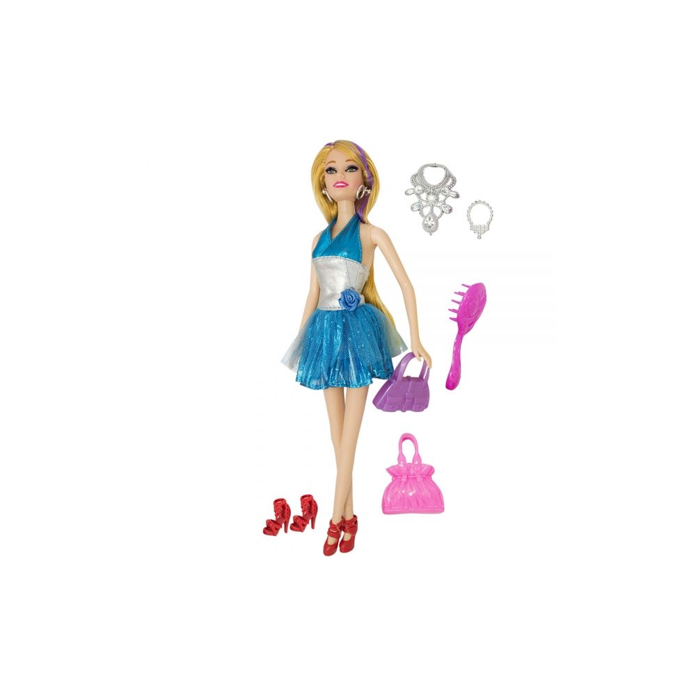 SOFIA FASHION PLUS: Sofia in rochie albastra cu accesorii