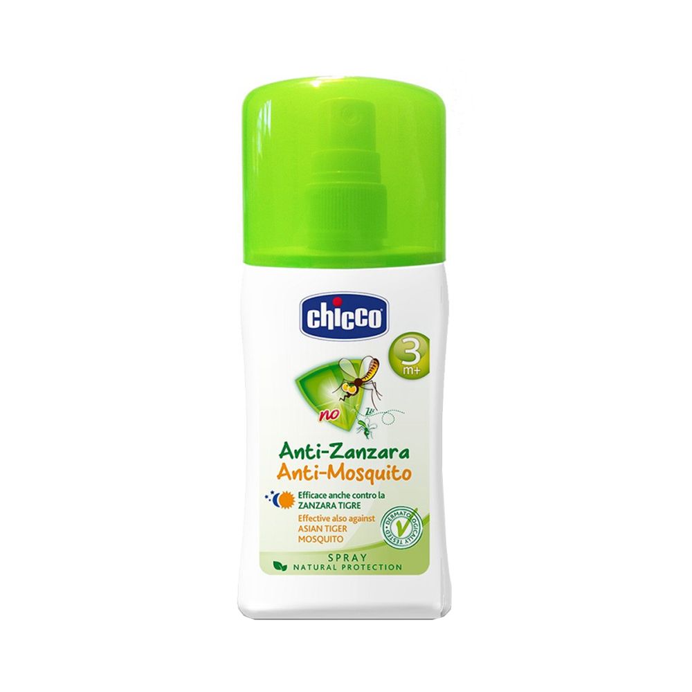 Solutie anti tantari cu pulverizator Chicco Zanza-No, 100ml