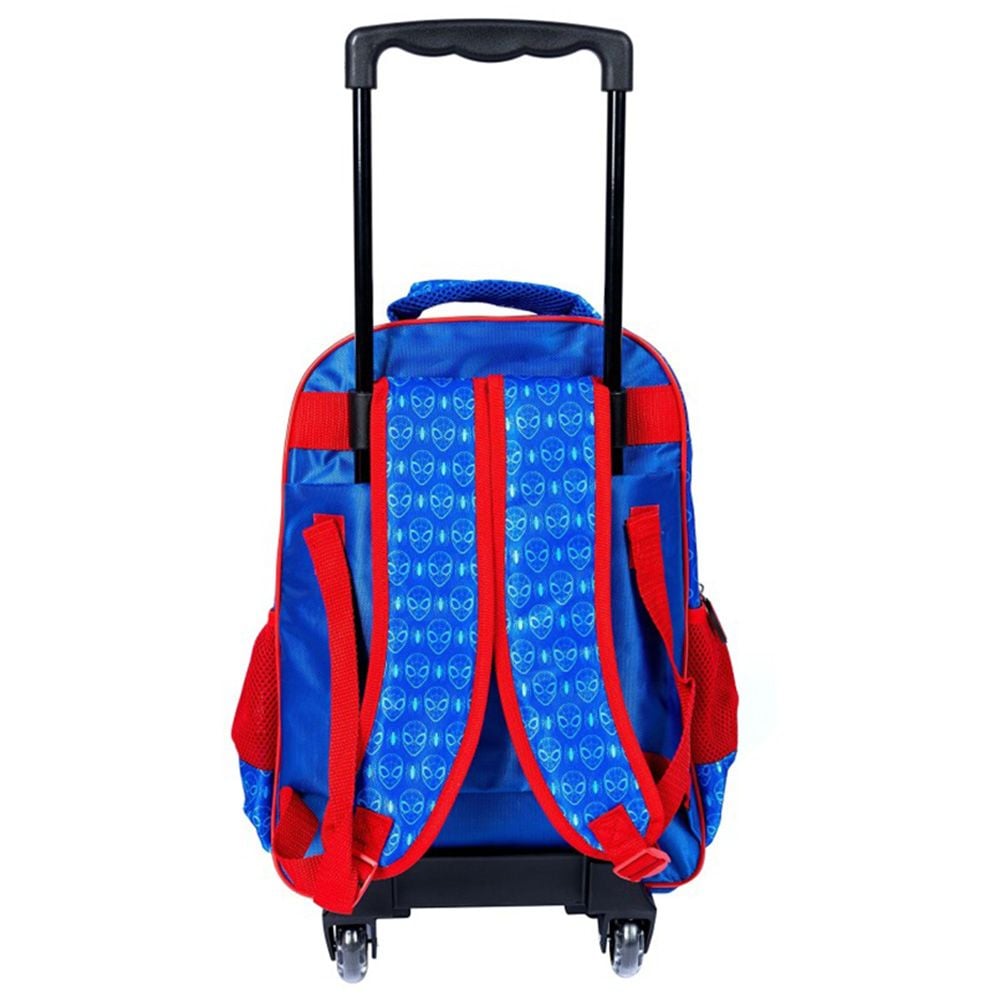 Ghiozdan tip troller cu 3 compartimente, Spiderman