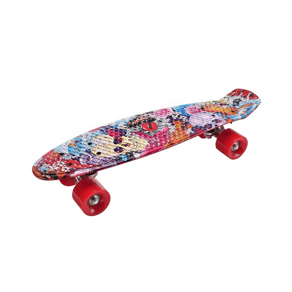 Penny Board Action One Xpload, Colourful Skull