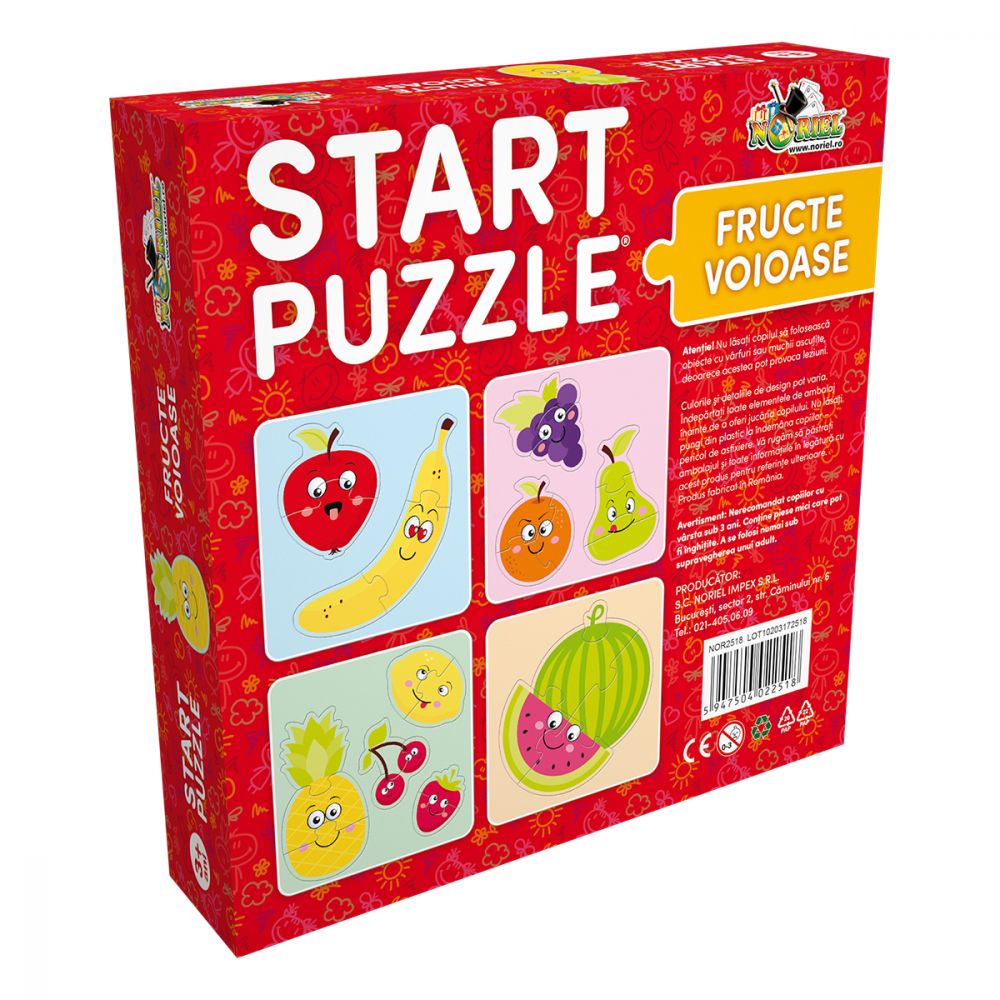 Start Puzzle Noriel - Fructe voioase (2, 3, 5 piese)