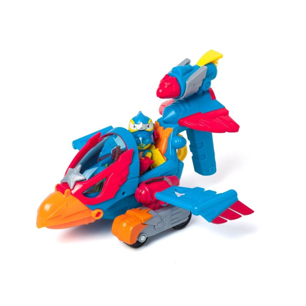 Set figurina cu vehicul, SuperThings, Wild Eagle